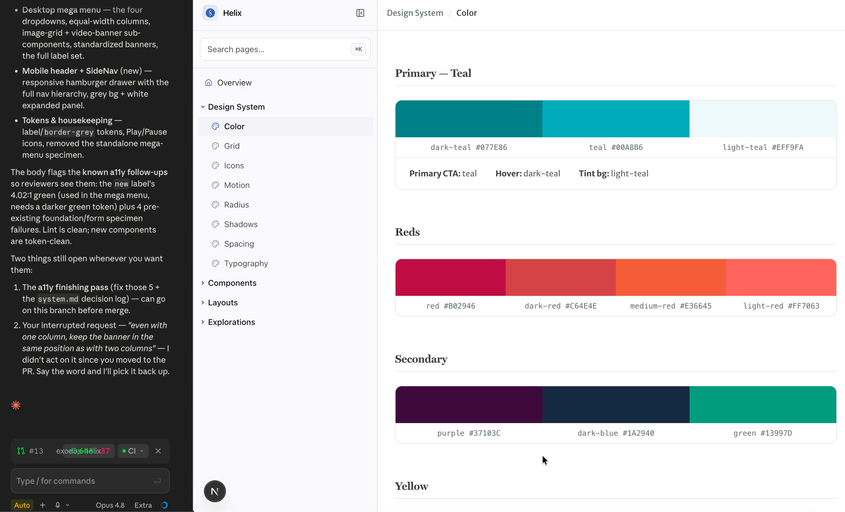 AI-assisted design workflow in Claude Code