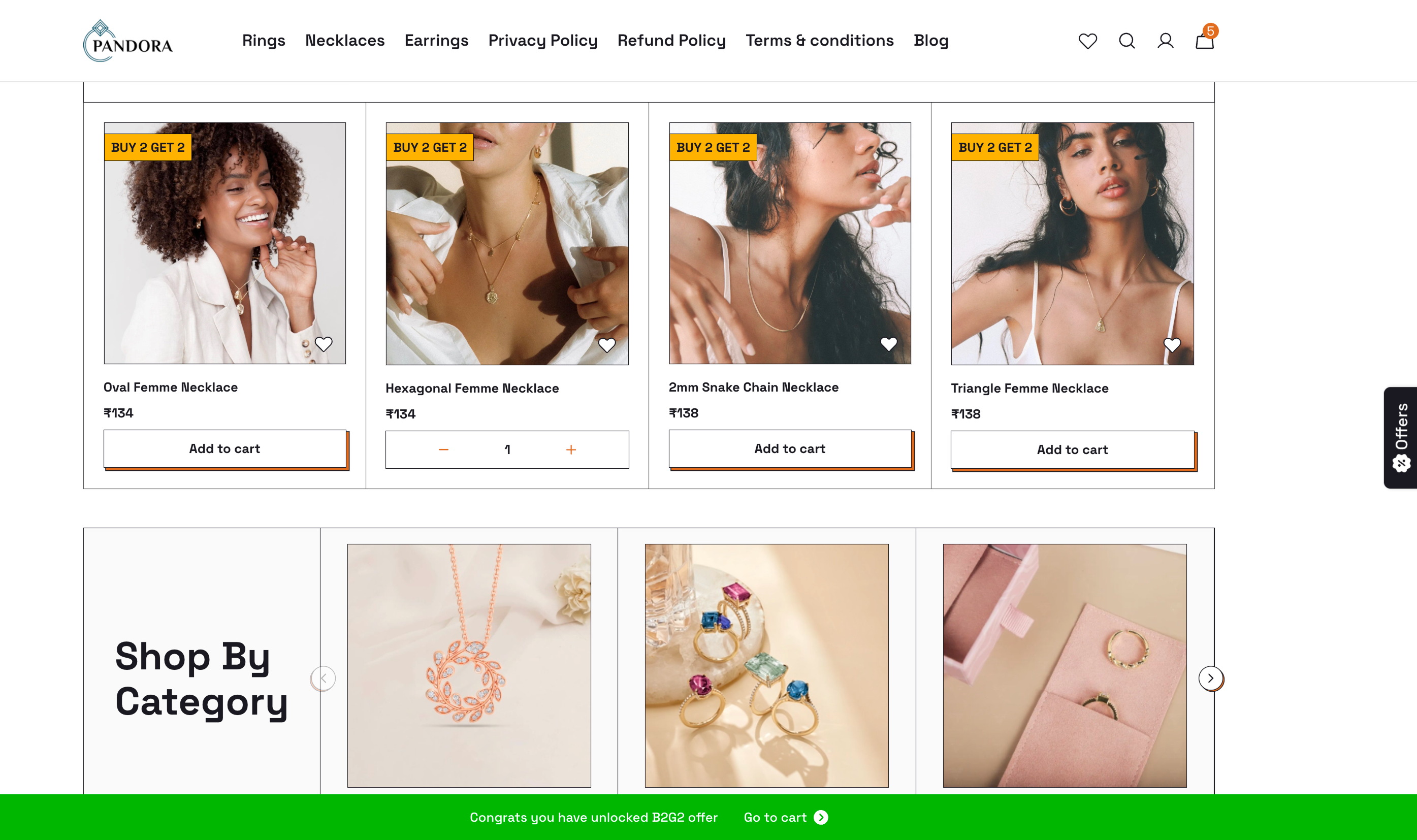 Dukaan store theme on desktop